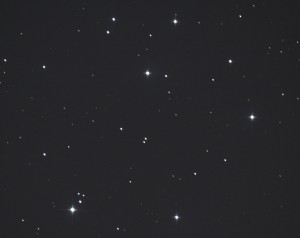 M45 plejaderna iso 800 7sek slutar primärfokus 4/1 Länna foto Björn