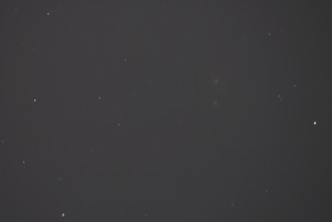 M51 + NGC 5195 i Stora Björnen ISO 250 exp.43 sek primärfokus lite ljus bakgrund pga Månen men okey min första GALAX / foto BJÖRN med janne o matte 